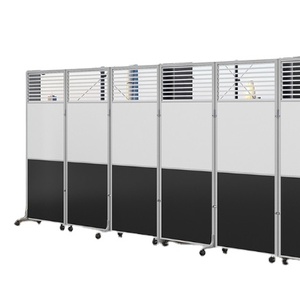 Partition temporaire portable pliante, Partition, pour le bureau, Center d'appels, séparateur de salle privée avec roulettes - Product Image 1