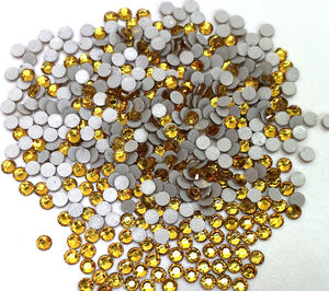 Lucky usine résine hotfix strass hot fix <span class=keywords><strong>pierre</strong></span> écologique fer sur strass transfert pour bébé vêtement - Product Image 2