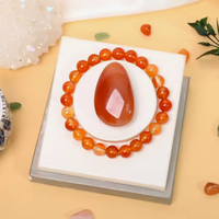 Kit de guérison en cristal naturel CHUSE CI350 avec bracelet, coffret cadeau en pierres brutes, boîte en bois pour la méditation, vente en gros