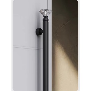 Manija de Puerta de Cristal Negro Dorado de Lujo para <span class=keywords><strong>Hotel</strong></span>, Tirador de Entrada Resistente para Puertas de Madera o Vidrio de Grand Villa - Product Image 4