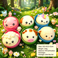 Nouveauté 2026 Jouets Fidget Squishy en Gros, en TPR, Licorne Arc-en-ciel, Animaux, Boulettes de Soupe Simulées, Boîte Fidget Anti-Stress Sensorielle
