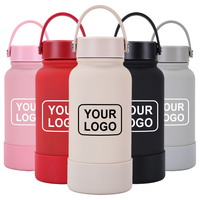 Bouteille d'eau isotherme en acier inoxydable 304 à double paroi avec logo personnalisé, cadeau promotionnel, thermos, tasse isotherme