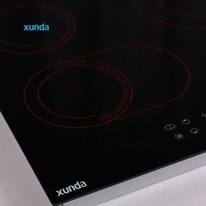 Table de cuisson électrique en céramique infrarouge à 4 brûleurs intégrée Xunda, avec commande tactile par capteur, certifiée CE - Product Image 5