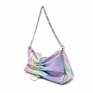 Premium Unique Material Bag In Opal Polyurethane <b>Tote</b> With Metal Chain And Wrinkle Design Made In Korea For Export - Product Image 1
