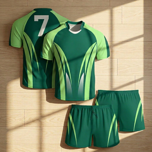 Tenue d'entraînement de rugby économique, maillot d'entraînement abordable, shorts, vente en gros, kit d'équipe pour club, école - Product Image 1