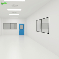 Système de salle blanche préfabriquée de classe 100 à 10000, projet ISO7 GMP