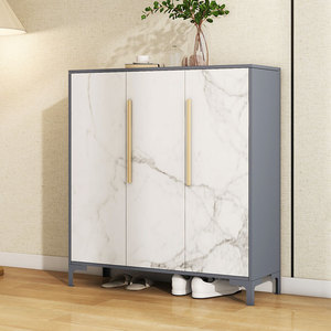 Meubles de salon étagère à chaussures en acier étagère à chaussures moderne armoire peu encombrante étagère de rangement de chaussures en acier - Product Image 4