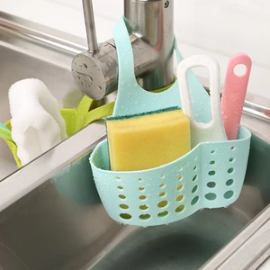 Wholesale Kitchen Drain Rack <b>Shelf</b> Sponge Storage Holder Hanging <b>Basket</b> Bag Organizer Accessory - Product Image 4