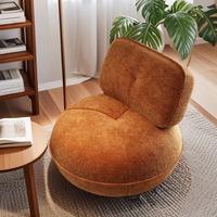 Fauteuil individuel moderne italien, style minimaliste de luxe léger, en tissu, avec pieds en bois massif et structure en fer, pour balcon, salon, bar