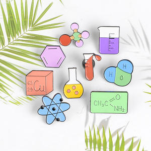 Pin de Esmalte con Diseño de Partículas de Física y Química, Tabla Periódica Molecular, Broche para Científicos y Médicos, Recuerdo - Product Image 4