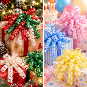 Lazo de Regalo Rizado Navideño, Lazo de Cinta Korker, Fabricante Mayorista, OEM, ODM, Fábrica en Vietnam Auditada por VBSCI, SMETA, GRS, OEKO-TEX - Product Image 2