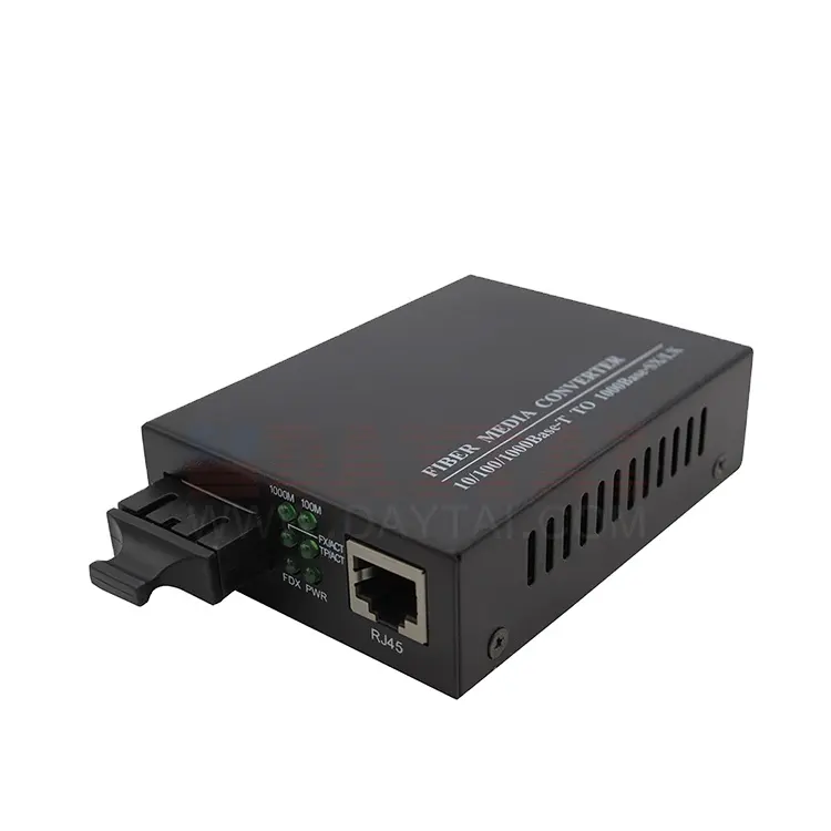 Gigabit Ethernet 10/100/1000m Fibra Ottica Media Converter