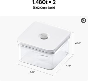 Hot Sale Vacuum Food Storage <b>Container</b> Set <b>Plastic</b> <b>Container</b> Vacuum Seal <b>Container</b> Jar Canister - Product Image 2