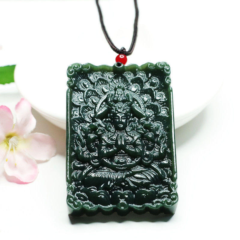 หยกฮอตันหลากสี ต้าชิง กวนอิม ปูตู HT2032618