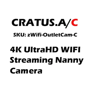 4K WIFI Streaming Nanny Cam Hardwired Functional USB-A&C Receptacle Outlet Plug