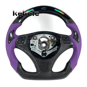 Volante de fibra de carbono estilo LED RPM morado para <span class=keywords><strong>BMW</strong></span> E90 <span class=keywords><strong>E60</strong></span> E61 E62 E63 E64 E88 E92 E91 E93 X3 M3 330i <span class=keywords><strong>330d</strong></span> 335i 318i M3 - Product Image 1