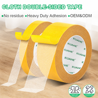 Ruban adhésif double face en tissu, déchirable à la main, sans résidu, pour la fixation de nappes, de housses de canapé et de décorations domestiques