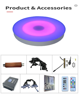 Piste de <span class=keywords><strong>danse</strong></span> interactive LED sensible à la pression pour jeux actifs, salle de jeux de parc à thème, contrôle DMX512, 16 couleurs, IP65, pour boîte de nuit - Product Image 2