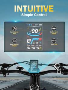 จักรยานเสือภูเขาสำหรับผู้ใหญ่ Actbest Ranger 2.0 ขนาด 26 นิ้ว 1500 วัตต์ 48 โวลต์ แบตเตอรี่ลิเธียม มอเตอร์ดุมล้อหลัง ระยะทางวิ่ง 60-70 ไมล์ - Product Image 5