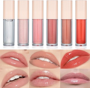 ลิปกลอสเนื้อฉ่ำวาว สีนู้ด วีแกน ลิปสติกเนื้อลิควิดใส แบรนด์ส่วนตัว หัวแปรงใหญ่ - Product Image 2