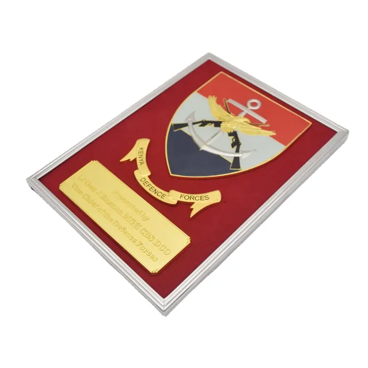 Kenya Defensie Hout Schild Award Trofee Top Kwaliteit Houten Plaques Groothandel
