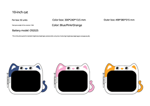 แท็บเล็ตเขียนภาพ LCD สีสันสดใสลายการ์ตูนแมว สำหรับเด็ก กระดานวาดเขียน ปลอดภัยต่อดวงตา แผ่นเขียนอิเล็กทรอนิกส์ ของเล่นเสริมพัฒนาการ ขายส่ง - Product Image 6