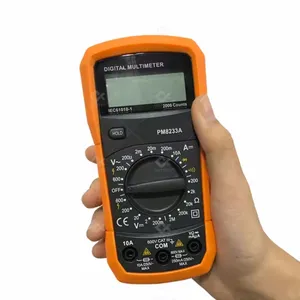 PM8233A Tester di resistenza ad alta precisione multimetro digitale doppio fusibile misuratore di protezione Peakmeter multimetro