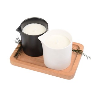 Bougie en cire de soja en forme de pilier, à combustion propre, pour usage intérieur et festif, mélange de cire d'abeille et de vitamine E - Product Image 4