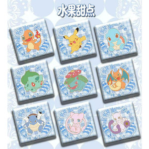 Aimants de réfrigérateur carrés en céramique Pokémon, vente en gros, magnétiques, bon marché, boîte mystère unique, fan art, pack de boosters scellé - Product Image 3