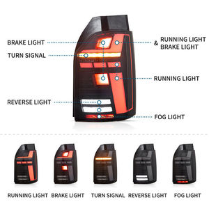 Luces traseras Led traseras para VW Multivan T6 <span class=keywords><strong>Caravelle</strong></span> 2016 - <span class=keywords><strong>2020</strong></span> Taillamp señal de giro secuencial lámpara trasera 12V lámparas de coche - Product Image 4