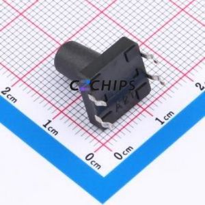 K2-1103DP-U4SW-04 Tactile Switch Through hole-4P,12x12mm Switch Single Pole Single Throw Round Button 2.5N Through Hole - Product Image 2