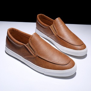 Zapatos Planos Ligeros de Corte Bajo para Hombre, Blancos, Transpirables, Cómodos, Sin Cordones, para Personas con Poco Tiempo, Moda Primavera, Tendencia para Estudiantes - Product Image 2
