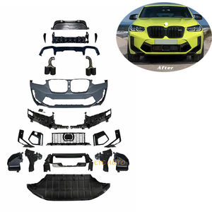 Kit de carrocería X4 Lci G02 F98, parachoques delantero, difusor trasero con puntas de escape, kit de carrocería Facelift para <span class=keywords><strong>BMW</strong></span> X4 G02 <span class=keywords><strong>X4M</strong></span> <span class=keywords><strong>2021</strong></span> 2022 - Product Image 4