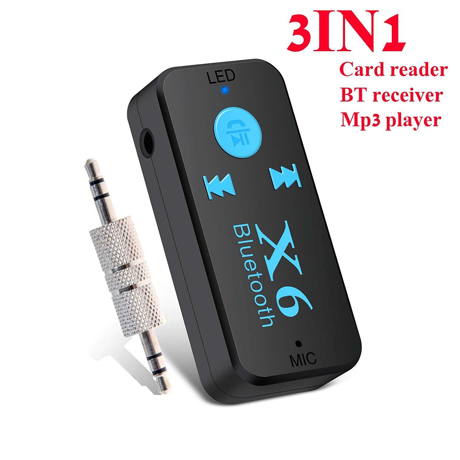 Ricevitore Bluetooth Aux 3.5mm - Ricevitore/trasmettitore Per Auto O Stereo Con Microfono N 815531 - Foto 6