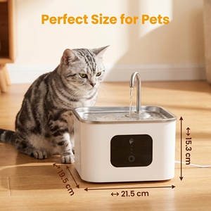 Distributeur d'eau intelligent pour animaux de compagnie, antimicrobien, silencieux, sans fil, batterie, grande capacité 4l, <span class=keywords><strong>fontaine</strong></span> <span class=keywords><strong>à</strong></span> boire pour chat, en acier inoxydable - Product Image 5