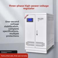 Régulateur de tension monophasé automatique industriel haute précision à colonne en cuivre SBW/Z-10 KVA SVC, machine-outil haute puissance 380V