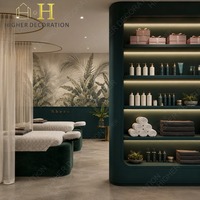 Présentoirs personnalisés pour salons de manucure, présentoirs de vernis à ongles, comptoirs de présentation, panneaux muraux décoratifs, aménagement de magasin