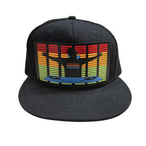Gorra de Béisbol Negra con Luces LED Activadas por Voz, Recargable de 3V, Nueva Generación, para Fiesta de Navidad SW, Molde Privado - Product Image 5