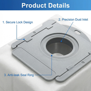 Sacs à poussière de remplacement de qualité supérieure compatibles avec <span class=keywords><strong>iRobot</strong></span> i7 i7+ s9 s9+ j7 j7+, sacs de collecte auto-vidantables AllergenLock Style - Product Image 2