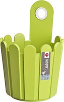 Pot de fleurs rond incassable OdenPeak en plastique, pots suspendus pour plantes sur la balustrade du balcon