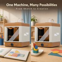 Imprimante 3D WandGo Series Brown pour la création artistique, machine d'impression 3D de bureau pour les projets à domicile, à l'école et en studio