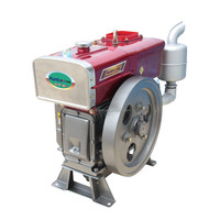 Vente chaude Nouvelle Condition ZS1105 Modèle 16hp Moteur Diesel Monocylindre Démarrage refroidi à l'eau de haute qualité avec Kick Start