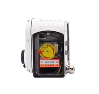 Katup bola UPVC PPH elektrik, kontrol listrik air 12V DC 24V 220V 1 inci 2"