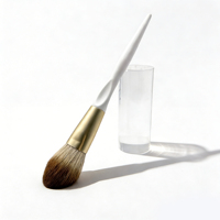 Pinceau à blush synthétique doux avec logo personnalisé, faible MOQ, pinceau cosmétique pour le visage, outils de maquillage
