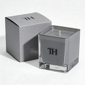 Venta al por Mayor de Frascos de Vidrio Transparentes Vacíos para Velas, Frascos de Vidrio Cuadrados Únicos de 8oz y 10oz para Hacer Velas - Product Image 4