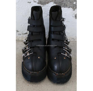 <span class=keywords><strong>Bottes</strong></span> de ski en cuir de veau pleine fleur doublées avec boucle, noires, pour femme, modèle Original <span class=keywords><strong>22</strong></span> Blkt Bison Riversed, doublées, pour homme - Product Image 3