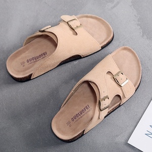 Sandalias de Playa Cómodas de Alta Calidad para Mujer y Hombre, Sandalias de Corcho PU con Suela de <span class=keywords><strong>EVA</strong></span>, Talla Grande, Estilo Casual - Product Image 2