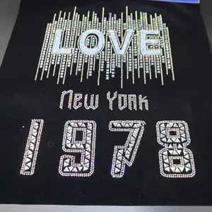 Luxury quality letter love iron-on transfers 3d vinyl heat transfer number pattern