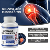 Capsules de Glucosamine Chondroïtine MSM à Marque Blanche pour la Santé des Articulations et des Os, Complément Nutritionnel, 90 Gélules, OEM ODM
