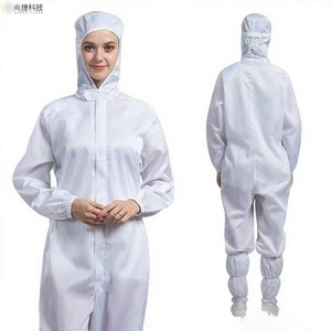 Hoodes à capuche rayées, anti-poussière et antistatiques, durables, réutilisables, <span class=keywords><strong>de</strong></span> haute qualité, directement <span class=keywords><strong>de</strong></span> l'usine, pour l'industrie <span class=keywords><strong>électronique</strong></span>. - Product Image 4